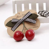 Hot Sell Retro Vintage 50s 60s Women Cherry Bow Hair Clip Hairpins For Pinup Girls Vintage Party Vaction Hair