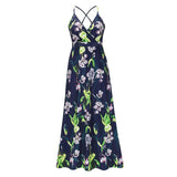 Summer Dress Women 2022 Maxi Elegant Beach Dress for Women Sexy Bohemian Floral Print Woman Dress Long Elegant