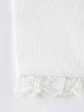 Lace Trim Tie Strap Crop Cami Top-Outfit