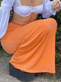 Stretchy Y2K Maxi Skirt- Outfit