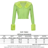 Zingj SUCHCUTE 2023 Streetwear Fashion Woman Cardigan Sweaters With Fur Trim Collar Korean Style Casual Female Cropped Sweater Knitted 1215-1-Outfit