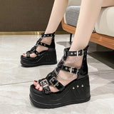 Size 43 Summer New Sandals High Heel Cross Strap 10Cm Heel And Fish Mouth Women's
