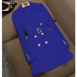 Fried Street Blaze Jacket Women's Long 2025 Spring And Autumn New Temperament British Wind Single Buckle Wind Wind Wind Wind Buckle