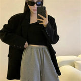Suit Jacket Woman 2025 Spring And Autumn New Temperament Black Casual Fried Street This Year's Popular Small
