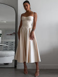 High-End Women's New Sexy Sling Dress Dress High-End Temperament Banquet Dress Dress Dress