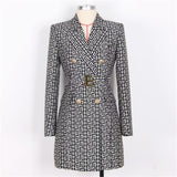 And Autumn High-Grade Thin 2025 Wind Coat Women's Long Spring And Autumn New Double Row Buckle Long Suit