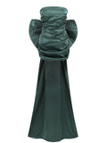 High-End Women's Sexy Folded Bag With Bosom Dress Temperament Detachable Large Bow