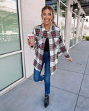 The Ins Winter Christmas Street Hipster Long Sleeve Lapel Loose Type Women's Fur Plaid Coat-Outfit