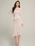 Sexy Sister-In-Law Two Sets Of 2025 Korean Version Of The Dress Fashion Bag Fishtail Skirt