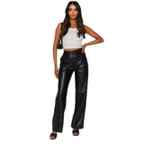 Women's Leather Fashion High Elastic