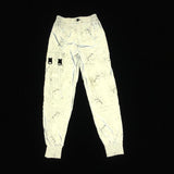 Spring And Autumn Men And Women Reflective Pants Basketball Sports Hip-Hop Beam Leg Pants Casual Luminous Pants-Outfit