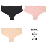 3Pcs/Lot Seamless Panty Set Underwear Female Comfort Intimates Fashion Low-Rise Briefs Panties Women Sexy