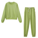 2021 Casual Shorts Set Pants Suit Women Tracksuits Harajuku Sweatshirts Elastic Waist Pencil Pants High