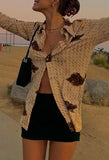 Printed Long Sleeve Blouse- Outfit
