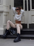 Women's Sexy Hottie Umbilly Sweater T-Shirted