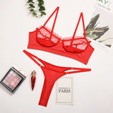 Lace Lingerie Set Sexy Women's Underwear Transparent Bra Party Sets Lace Black Lingerie Bra Set Underwear