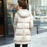 Large Size Down Cotton Coat Fat MM Students Pregnant Women In Long Cotton-Padded Clothes Female 200 Jin Loose Cotton Coat-Outfit