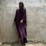 Strapless Criss Cross Slim Party Dress Off Shoulder Women Long Dress 2022 Autumn Lantern Sleeve Backless Maxi Dress