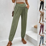 Trousers Temperament Leisure Loose Pocket High