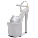 Zingj Patent Leather 20Cm High Heels Heel Sexy Waterproof Platform Hate Day Superb High Sandals Female