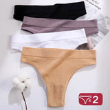 Seamless High Waisted Thongs Woman Sexy Women's Panties Comfortable Briefs Intimates Sexy Lingerie T-Back Pantys