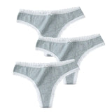 Pcs/Set Women Panties G-String Underwear Fashion Thong Sexy Cotton Panties Ladies G-string Soft Lingerie Solid Low Rise