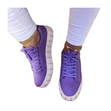 Zingj New Wish Independent Station Large Size Leisure Sports Flat Shoes Tie Canvas Shoes Women's