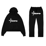 Shangchao Brand NOFS Letter Printed Sports Suit Men's Hip-Hop Street Loose Couple
