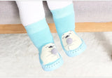 Indoor Sock Shoes Newborn Baby Socks Winter Thick Terry Cotton Baby Girl Sock with Rubber Soles Infant Animal Funny