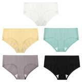 5PCS/Set Women's Panties Cotton Underwear Seamless Plus Size Briefs Low-Rise Soft Panty Women Underpants Female