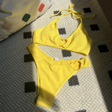 Sanyuan Fao 2023 New Love Special Fabric Split Swimsuit Bikini