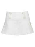 Denim Skate Mini Skirt- Outfit