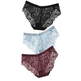 Sexy Lace Panties Soft Breathable Briefs Women Underwear Ladies Panty Transparent Low-Rise Underpants Lingerie Intimates