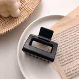 Square Geometric Frosted Hair Claws Clamps Acetate Hairpins Women Hollow Out Ponytail Clips Makeup Styling Tools
