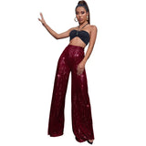 High Waist Fashion Casual Sequins Loose-fitting