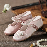 Zingj And Summer New Style Outside The Home Wearing Thick Bottom New Chinese Style Lady Embroidered Plain Slippers
