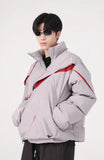 Asymmetrical Zipper Puffer