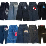 Zingj Wide-Leg Jeans Men Y2K Hip-Hop Harajuku High-Quality Street Rest 211-0-Outfit