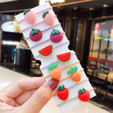 New Girls Cute Cartoon Fruits Elastic Hair Bands Kids Ponytail Holder Scrunchie Rubber Band Fashion Hair