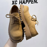Zingj Top British Style Men's Platform Soft Leather Shoes Men's