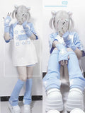 Arm Warmers T-shirt Casual Japanese Cartoon Print Kawaii Tops 2024 Women Y2k Cute Camisetas Sweet Harajuku Tees