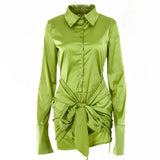 Dress shirt women long sleeve chic and elegant woman dress sexy casual fashion mini dresses spring summer birthday
