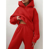 And Winter Women's Casual Fashion Thick Long-Sleeved Trousers Two