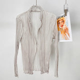 Folding Daily Commuter Shirt Women Folded Single-Caught Open Shirt 25 Summer New Air Conditioning