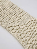 Long Sleeve Crochet Bolero Knit Top- Outfit