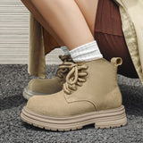 Zingj 2024 New Man British Style Vintage Work Short Boots