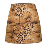 Womens High Waist Faux Suede Double Front Bodycon Mini Hip Skirt Female Pencil A-line Shorts Woman School Girl Skater Skirt