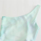 Tie Dye Satin Dress Woman Asymmetric Long Dresses For Women 2023 Off Shoulder Elegant Midi Dresses Ruched Party