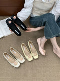 Children With Skirt 2025 New Niche Bows Shallow Flat And Mary Jane