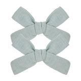 Lovely Baby Solid Hair Bows With Clip Bowknot Hair Clips Headwear Children Cute Cotton Hairpins Barrettes Hair